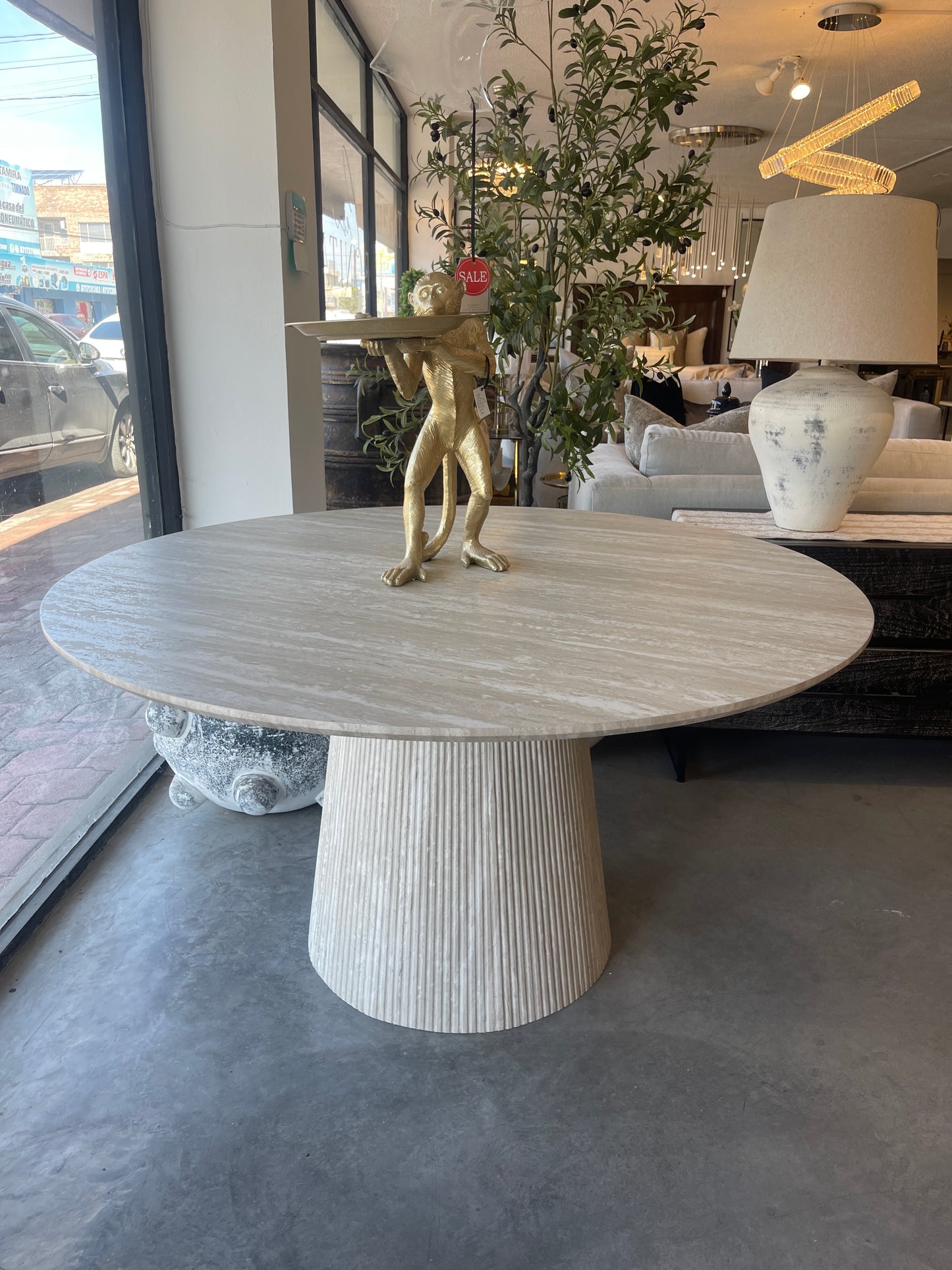 Mesa MDF travertino 140