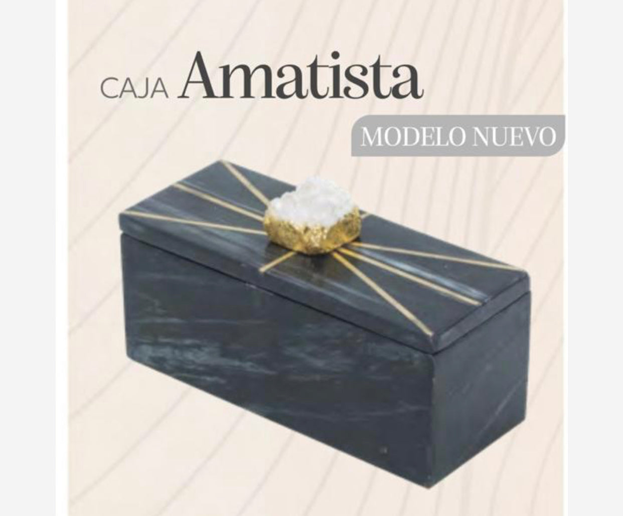 Caja amatista mármol