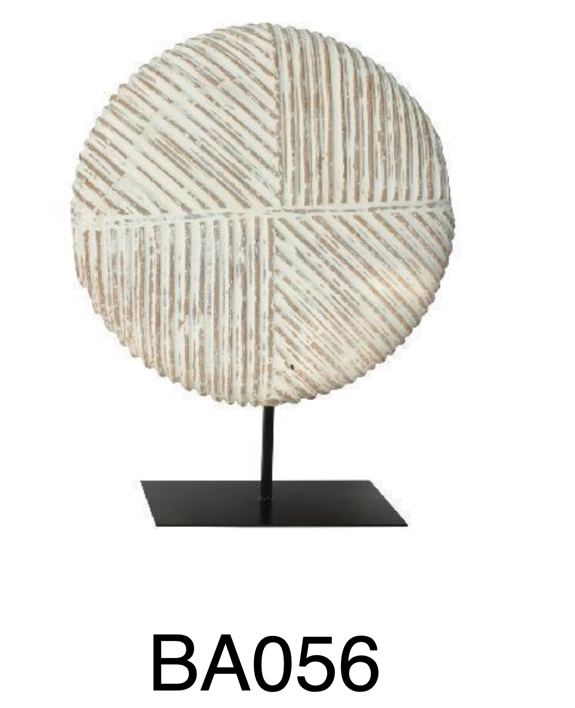 Escultura Disco gravado en barro