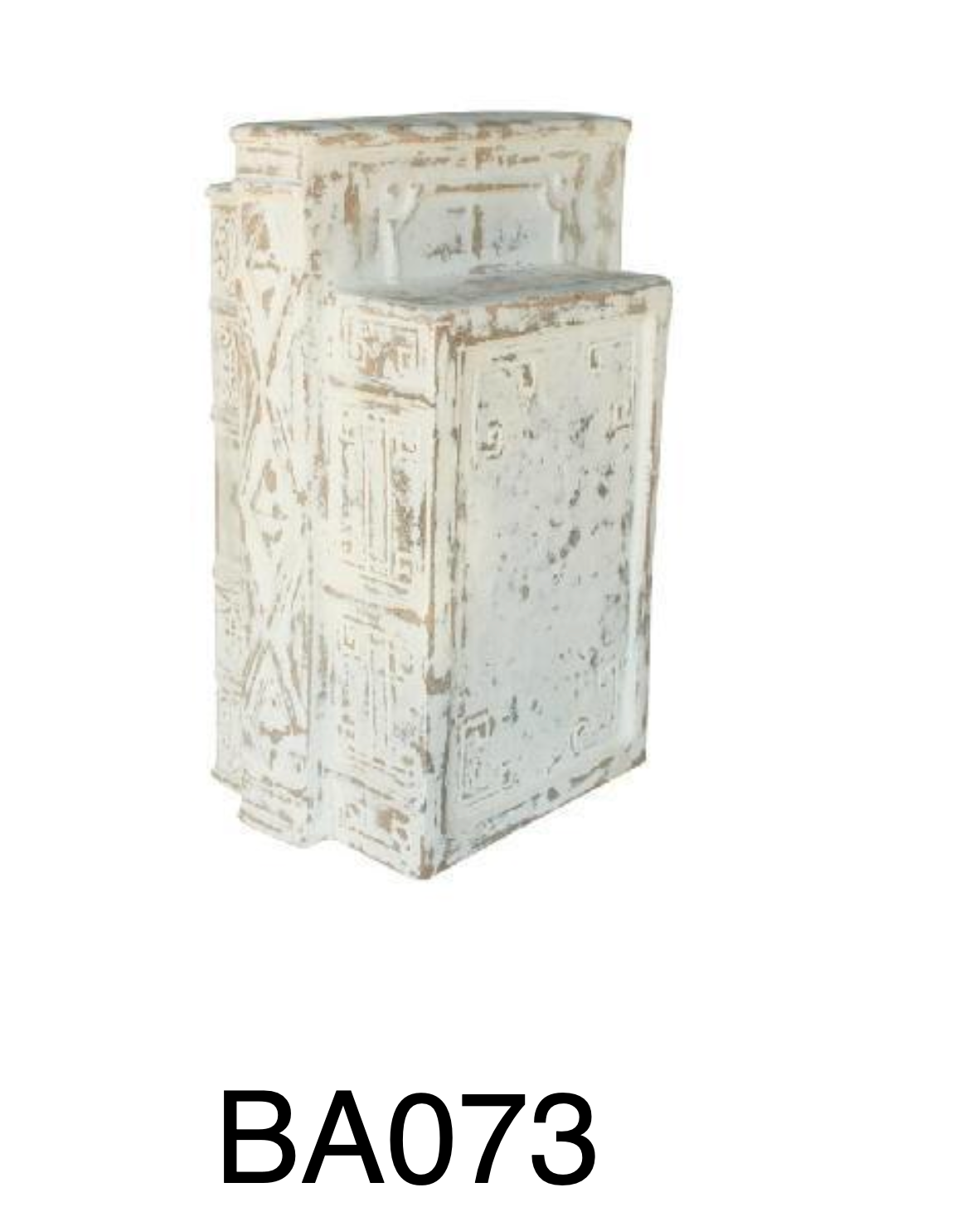 Figura de libros de barro