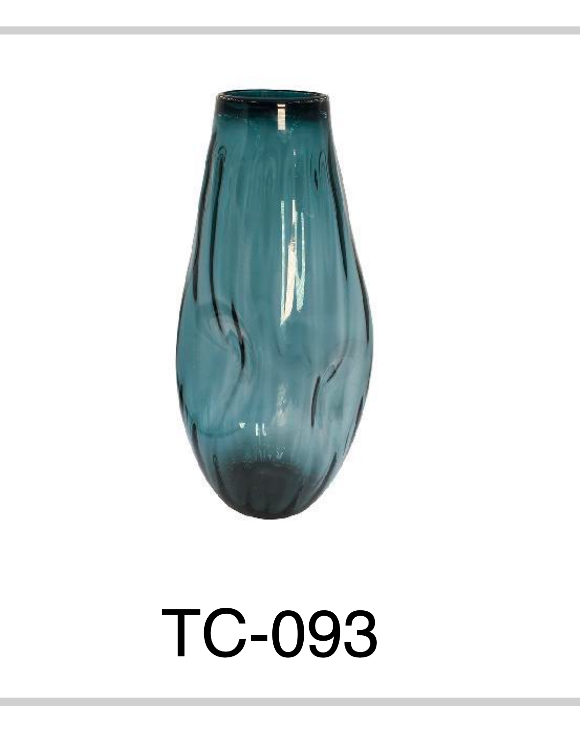 Florero Italia Grande Humo Azul
