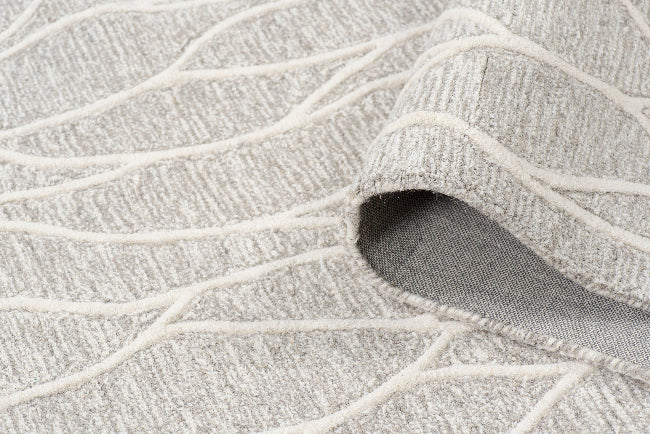 TAPETE ENORA 112N GRIS IVORY