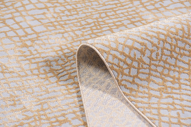 TAPETE EREN 1042C GRIS-ORO