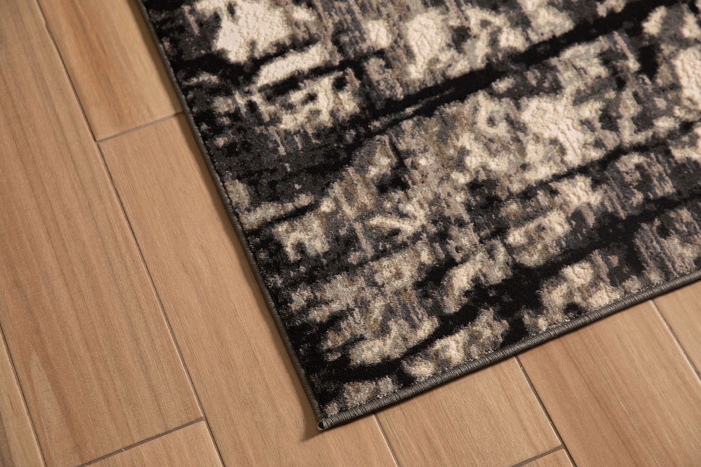 TAPETE KALE 1026C NEGRO-BEIGE