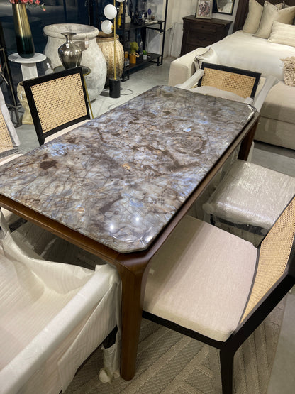 mesa comedor Zinni mármol forest