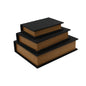 SET DE 3 LIBROS CAJA AGATA EN MDF CON DISEÑO TEXTURIZADO