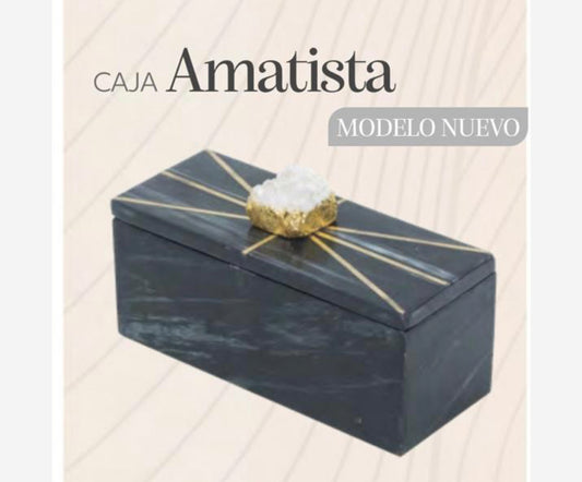 Caja amatista mármol