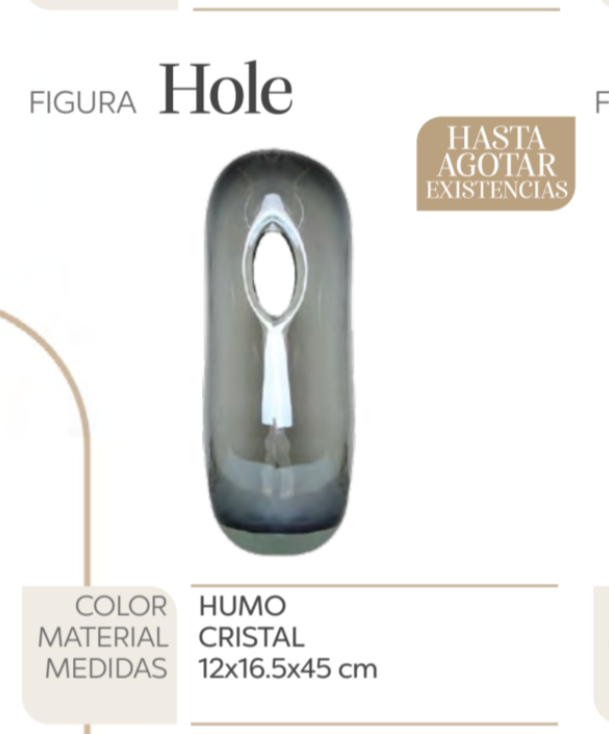 ESCULTURA CRISTAL HOLE