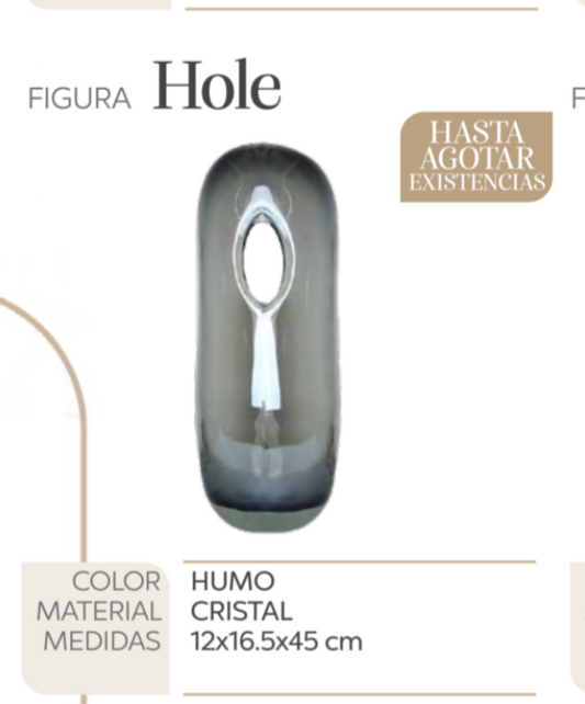 ESCULTURA CRISTAL HOLE
