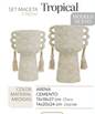 SET MACETAS TROPICAL