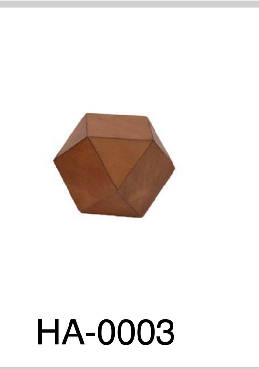 Accesorio Decorativo de Madera, cubo Katsu CH