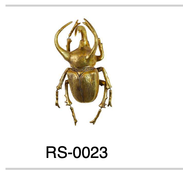FIGURA DECORATIVA DE RESINA ESCARABAJO