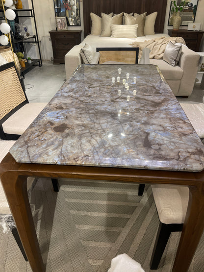 mesa comedor Zinni mármol forest