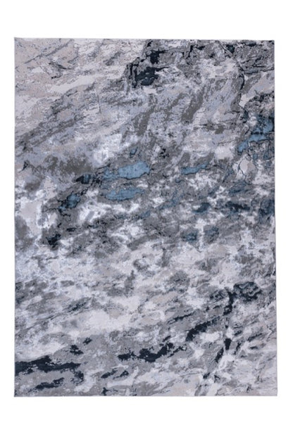 TAPETE NELA 1002C NEGRO-PLATA