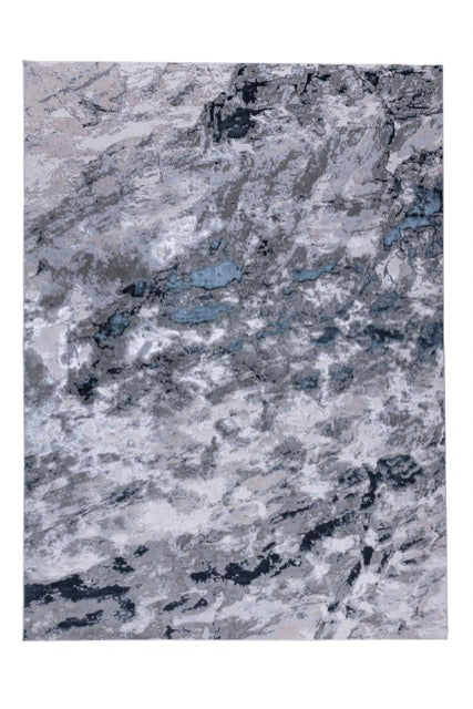 TAPETE NELA 1002C NEGRO-PLATA