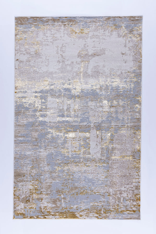 TAPETE NELA 1001C DORADO-PLATA