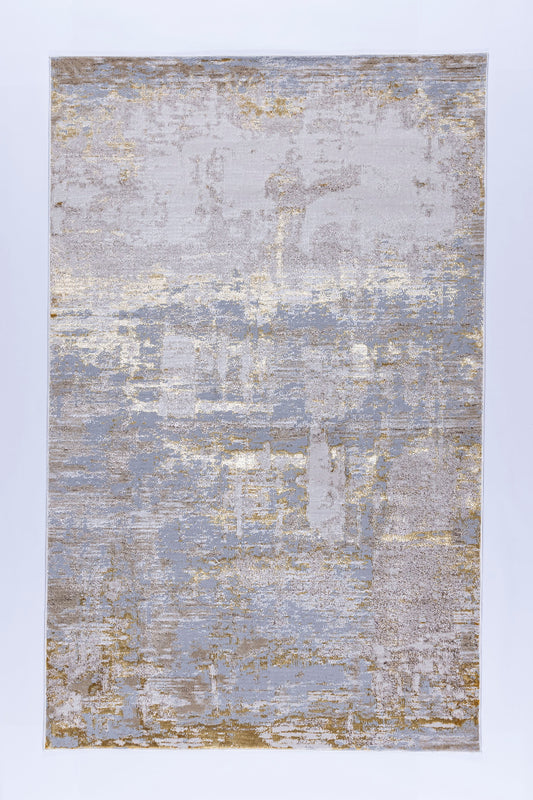 TAPETE NELA 1001C DORADO-PLATA