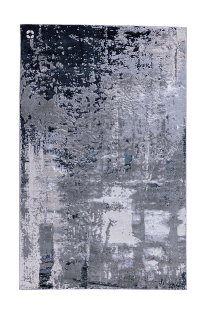 TAPETE NELA 1004C NEGRO-AZUL