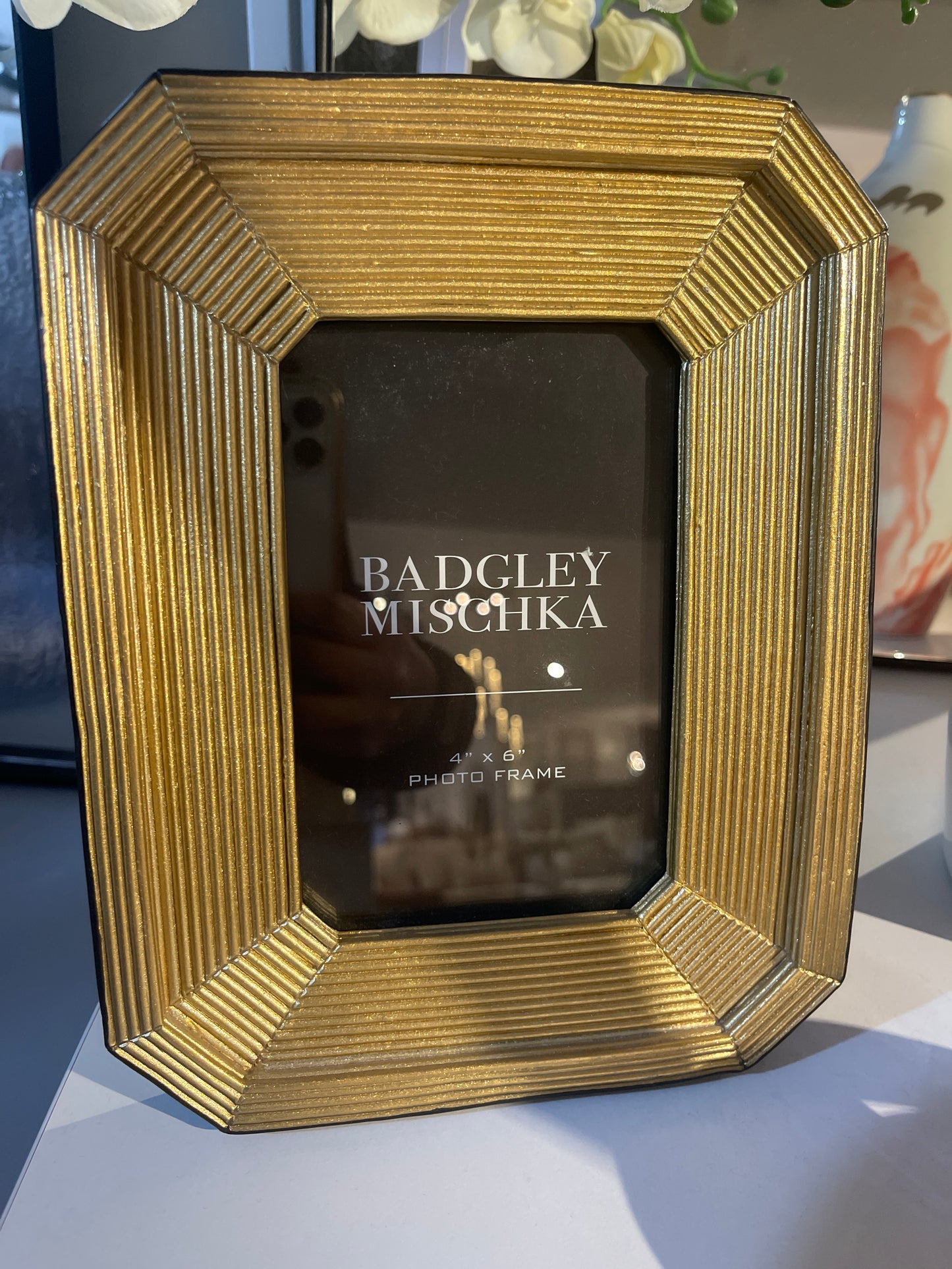 porta retrato dorado