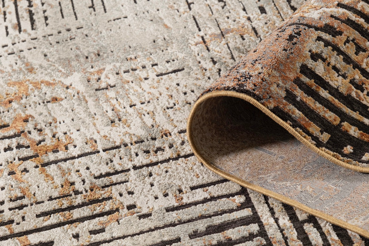 TAPETE PINAR 1076C OCRE-CHARCOAL