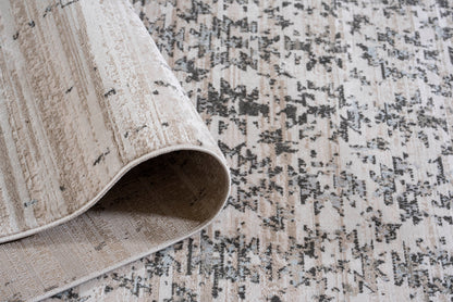 TAPETE LARIA 1059C GRIS OSCURO-IVORY