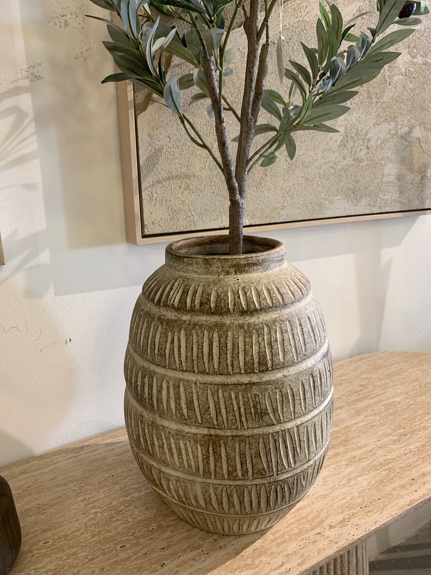 Florero barril
