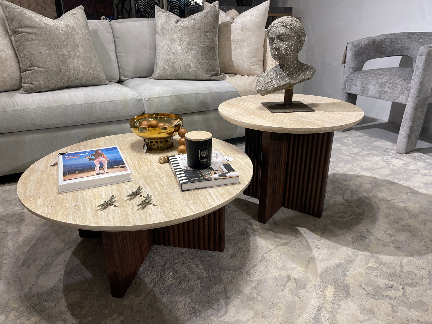 SET 2 MESAS CIRCULAR sofia MDF
