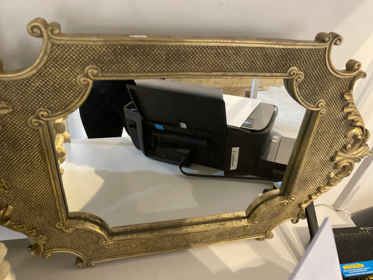 espejo vintage dorado