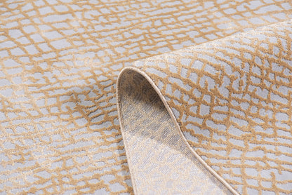 TAPETE EREN 1042C GRIS-ORO