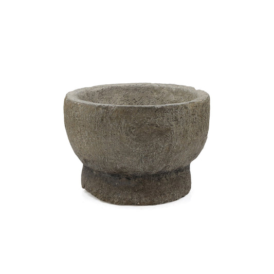 Bowl con Soporte de Resina Simulación Piedra GDE
