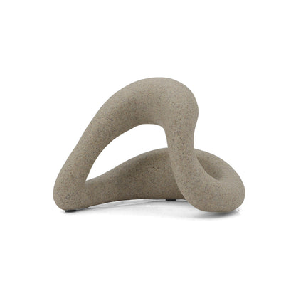 Escultura Decorativa Abstracta en Resina Simulación Granito I