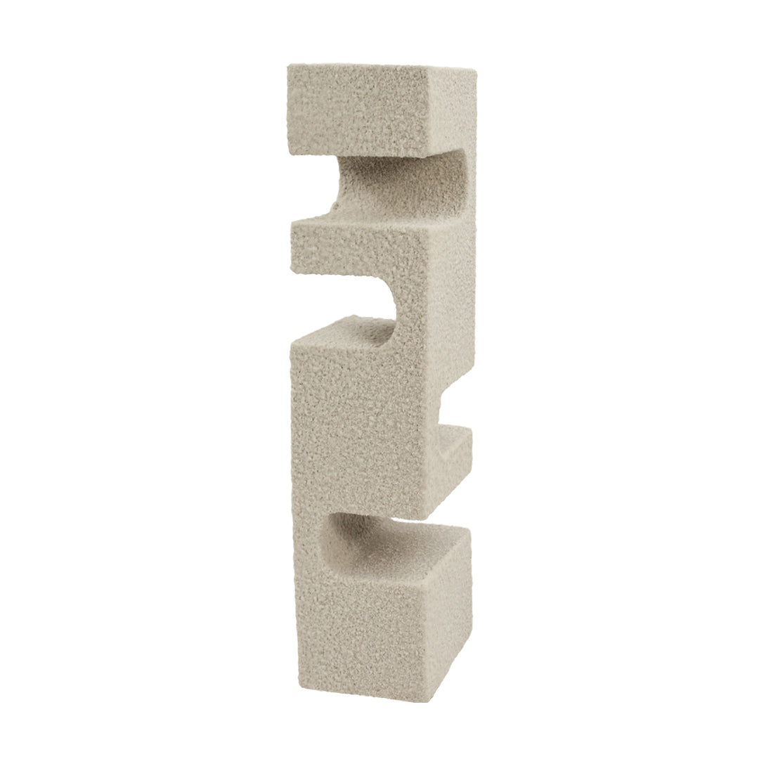 Escultura Decorativa Bloque en Resina Simulación Granito