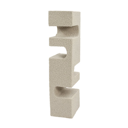 Escultura Decorativa Bloque en Resina Simulación Granito