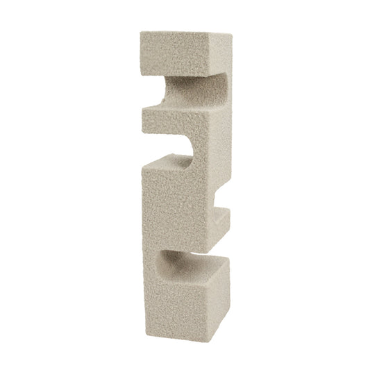 Escultura Decorativa Bloque en Resina Simulación Granito