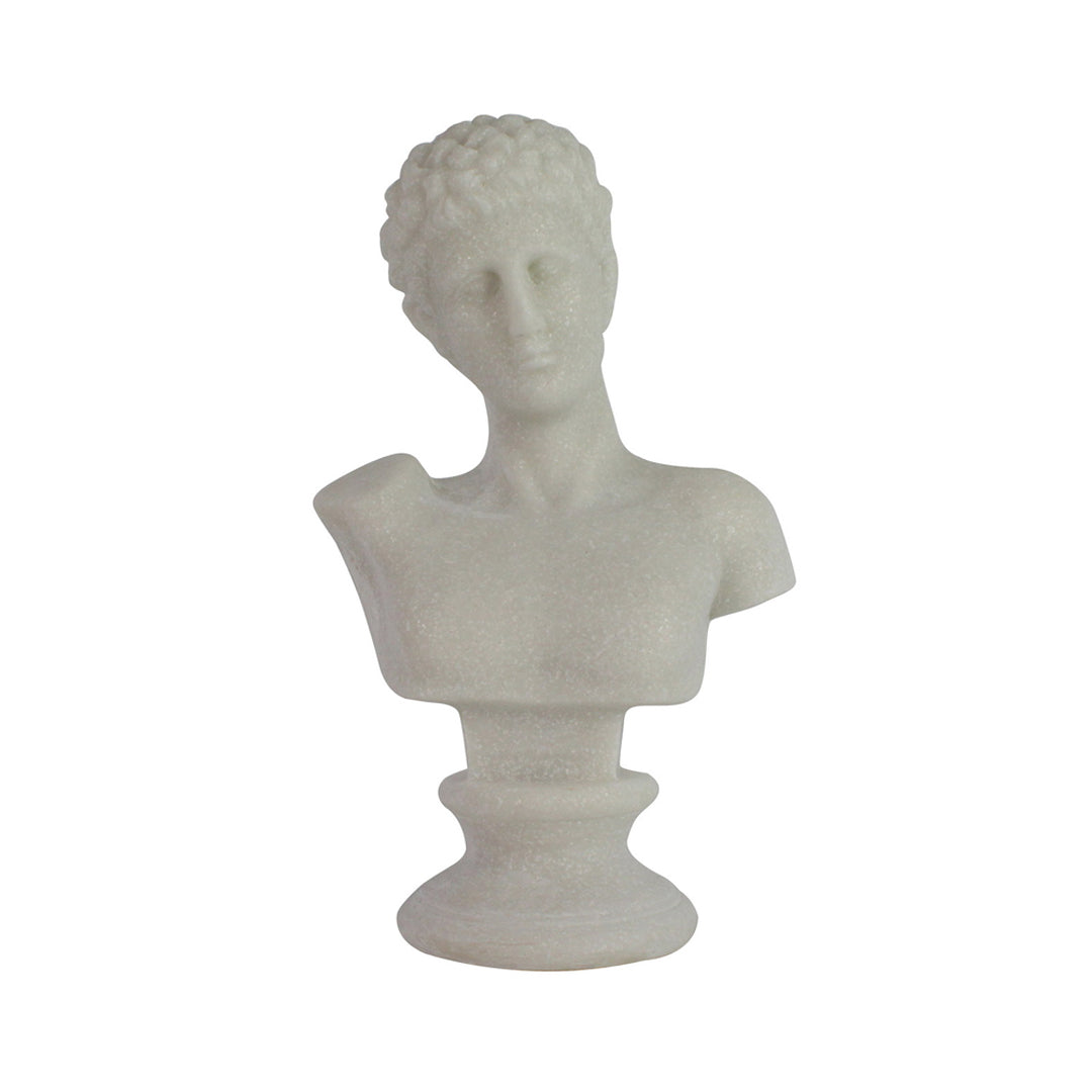Escultura Decorativa Busto en Resina Acabado Blanco I