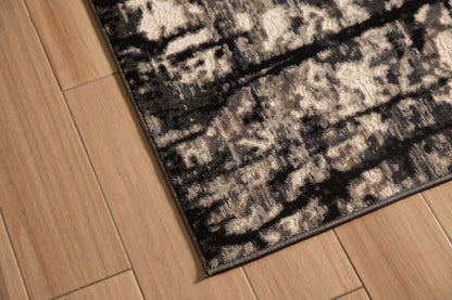 TAPETE KALE 1026C NEGRO-BEIGE